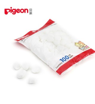 (Pigeon)贝亲 棉花球KA08【100只装】100%纯棉 纯天然 适用于0岁以上宝宝