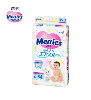 花王（Merries） 日本花王 Merries 妙而舒 纸尿裤 大号(L)54片