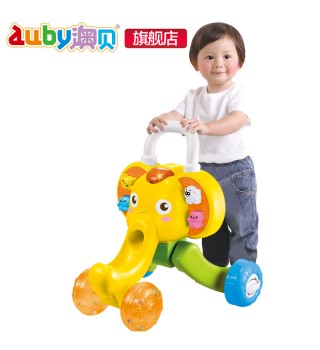 澳贝auby 小象学步车 宝宝手推车奥贝婴儿多功能调速儿童助步学走路玩具