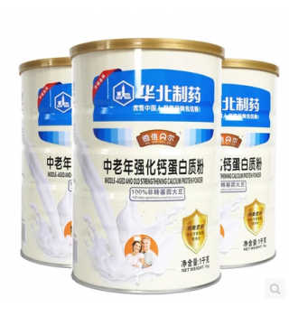 华北制药高钙营养强化蛋白质粉1000克/罐