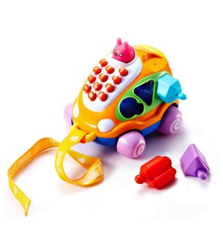 【适用9个月+】澳贝 汽车电话 学爬行玩具 学说话 电话话筒