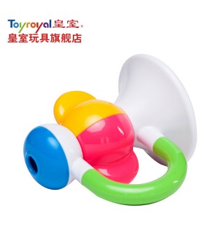 Toyroyal日本皇室玩具 宝宝吹笛喇叭摇铃 婴幼儿吹吸气适合学说话
