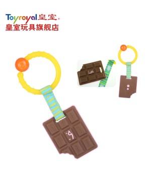 Toyroyal日本皇室玩具 婴儿牙胶 宝宝新生儿磨牙巧克力挂件造型3个月