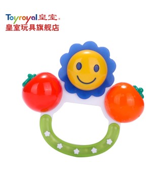 Toyroyal日本皇室玩具 婴儿摇铃 宝宝新生儿磨牙胶水果摇铃6个月