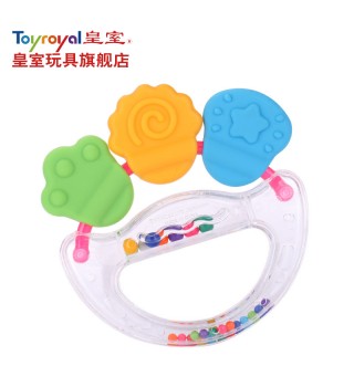 Toyroyal日本皇室玩具 婴儿摇铃 宝宝新生儿磨牙唦唦手摇铃3个月