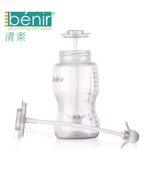 benir清素宽口奶瓶吸管组配件专配清素奶瓶玻璃ppsu塑料PP奶瓶